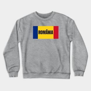 Romanian Flag Colors Crewneck Sweatshirt